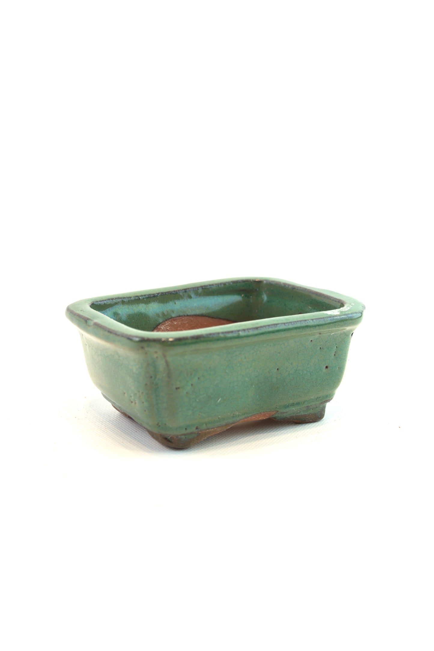 Glazed Bonsai Pot 4"