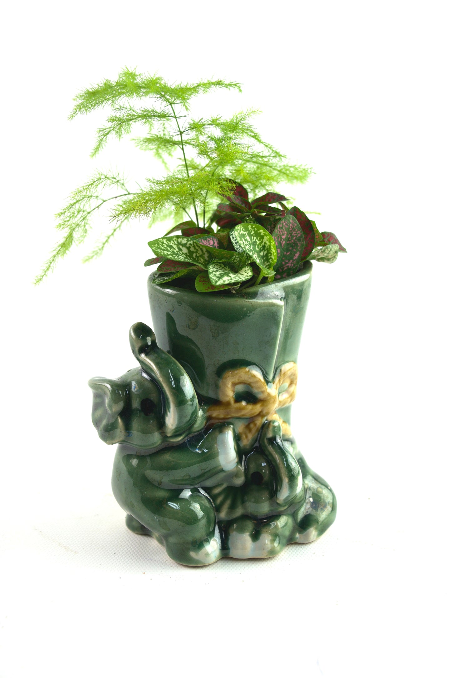 Elephants Green Planter