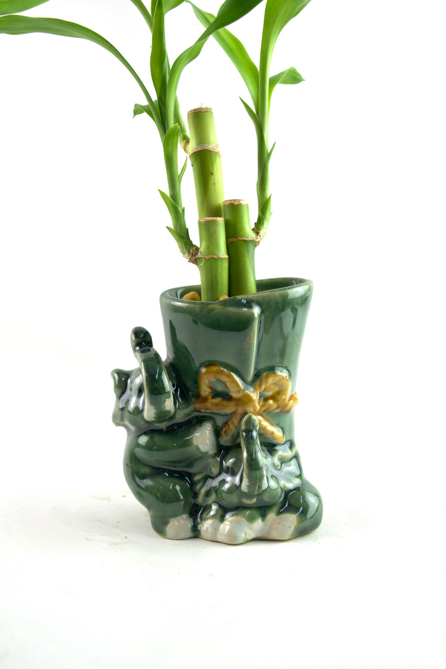 Elephants Green Planter