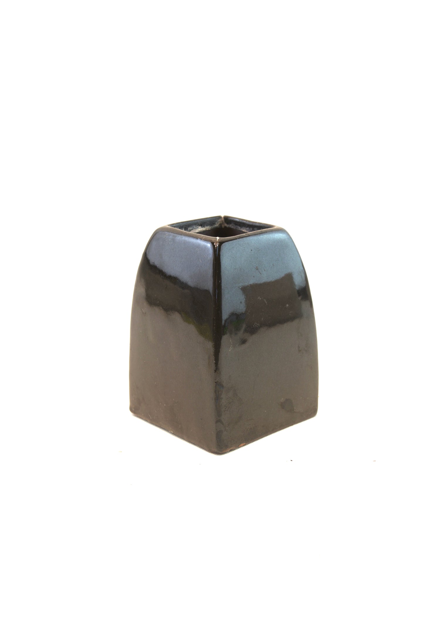 Black 4" Ceramic Planter