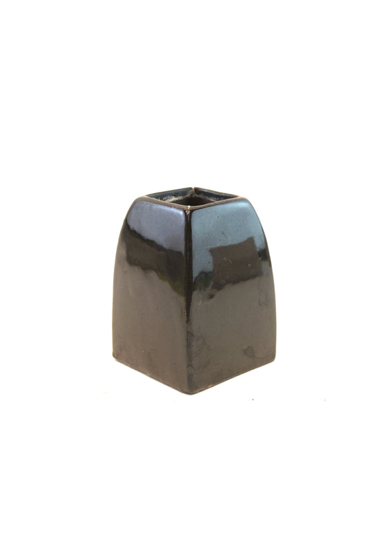 Black 4" Ceramic Planter