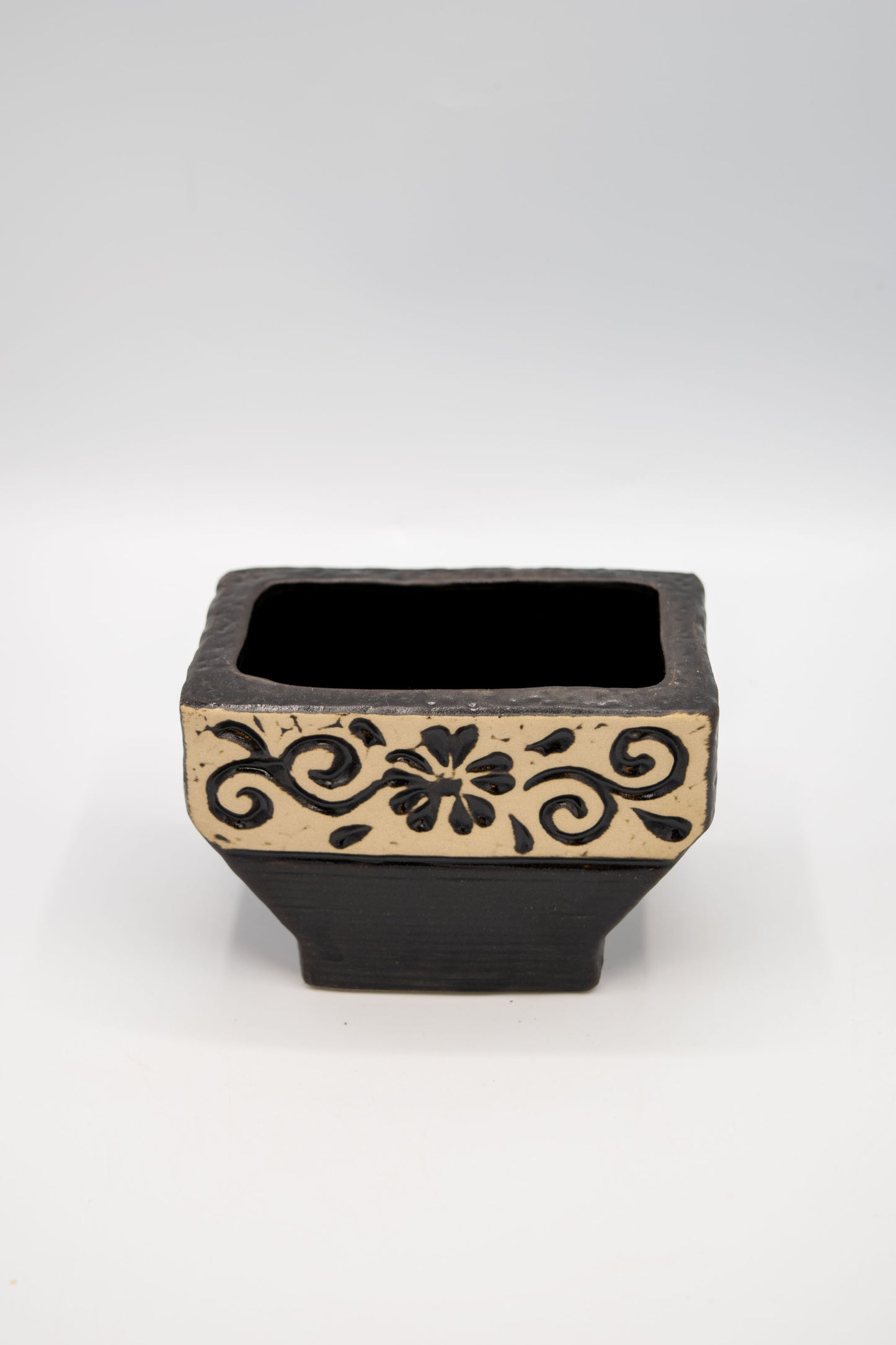 Ceramic Rectangle Foral Planter