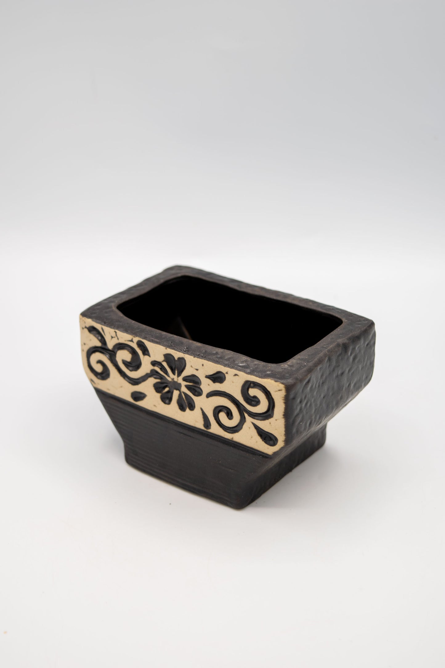 Ceramic Rectangle Foral Planter