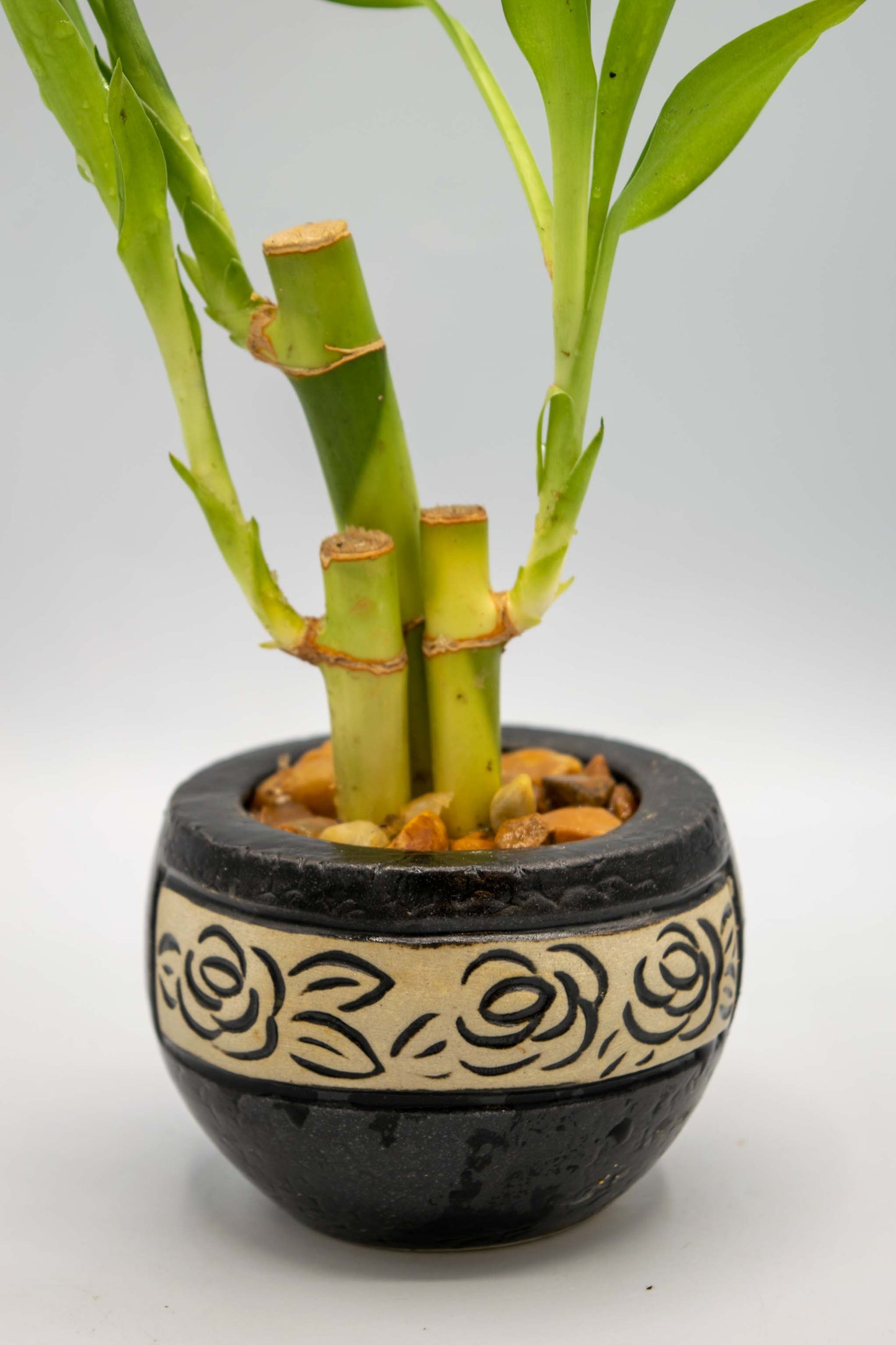 Round Rose Floral Planter