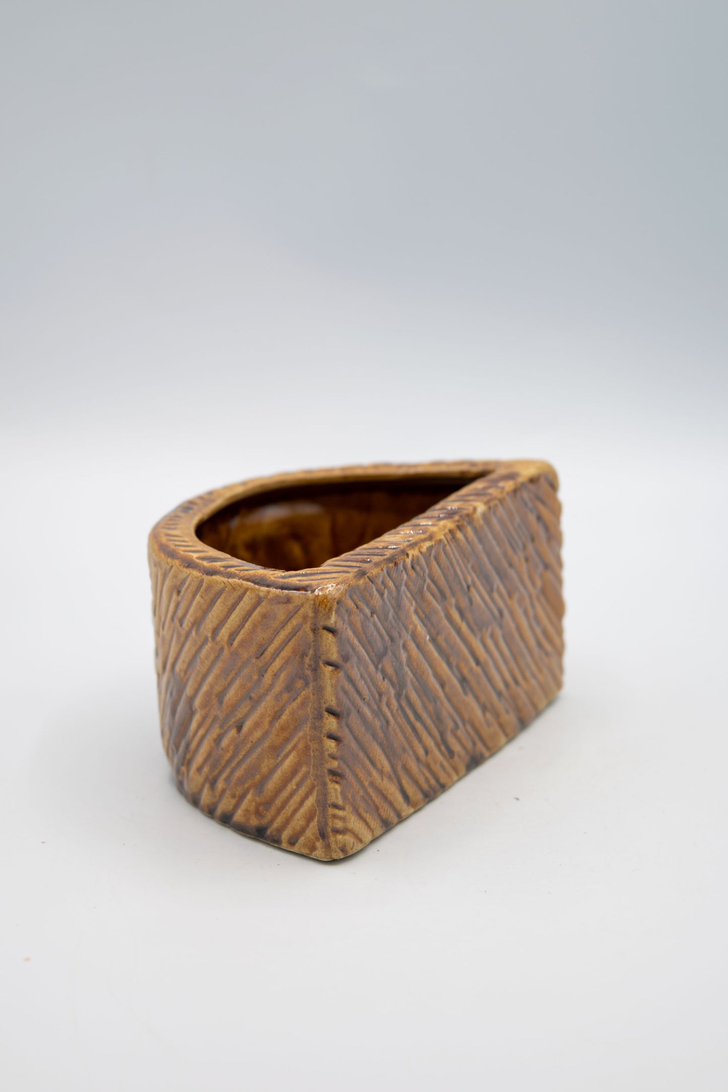 Ceramic Half Circle Mosaic Planter