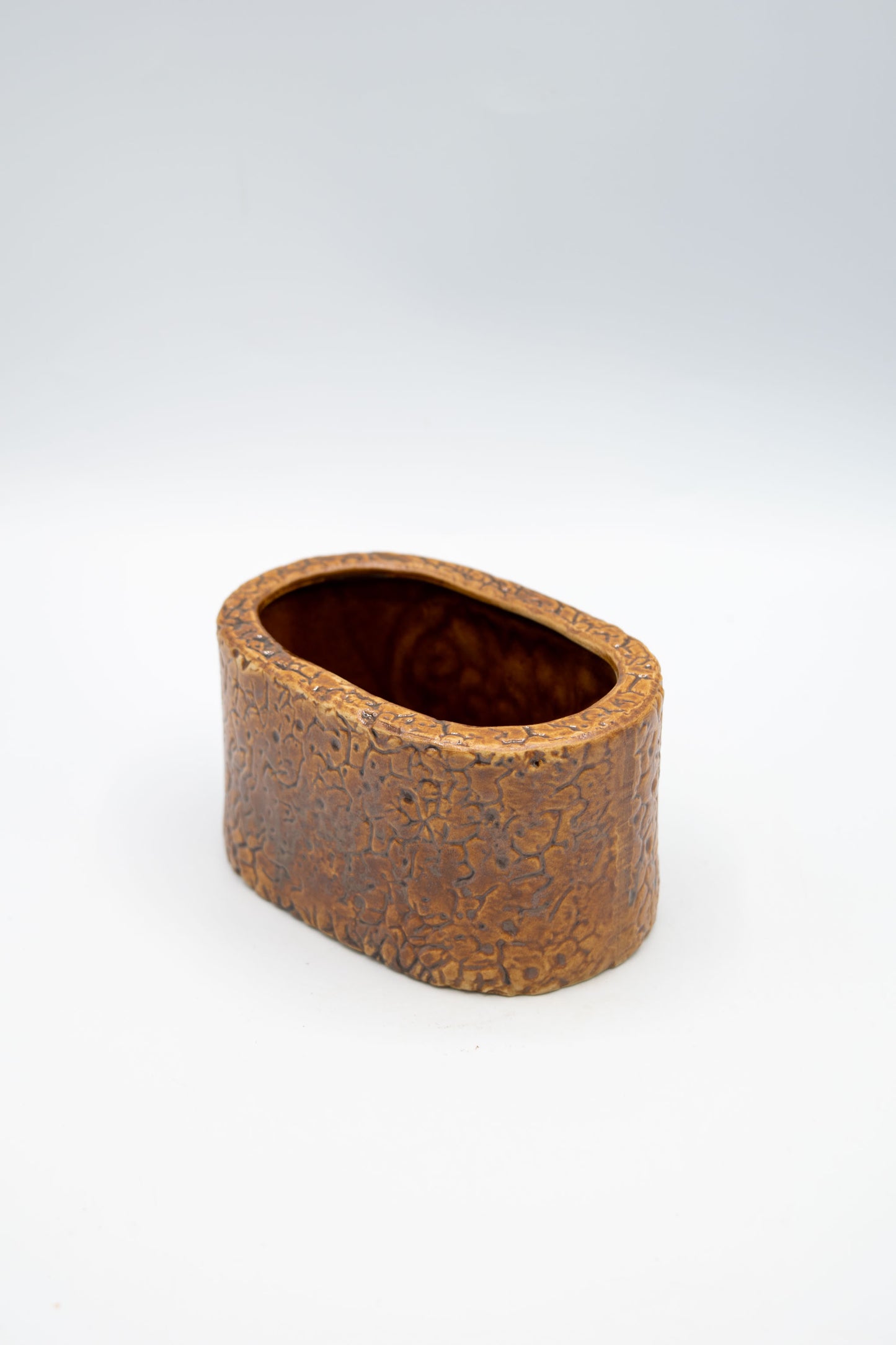 Ceramic Oval Floral Planter