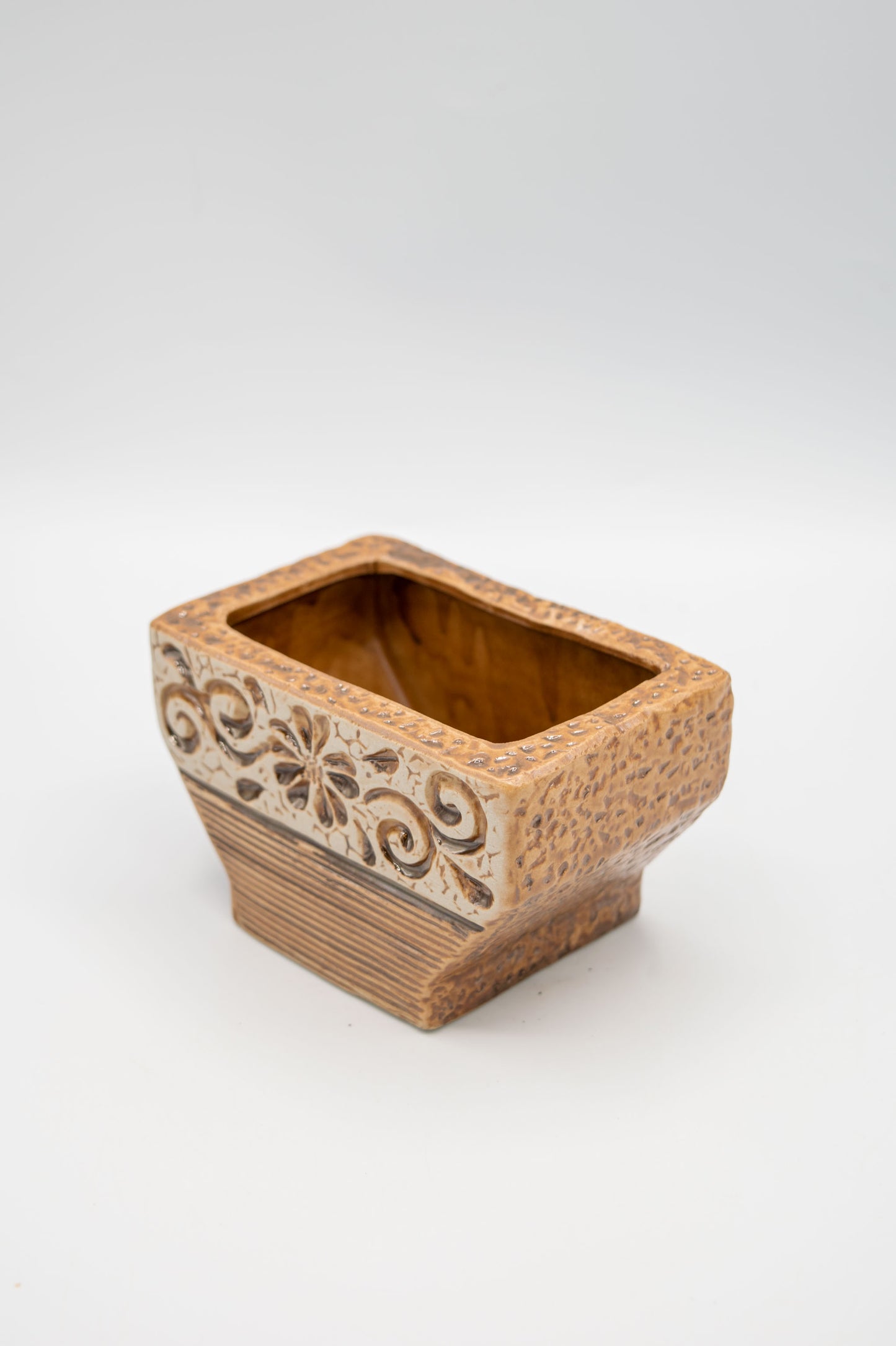Ceramic Rectangle Foral Planter