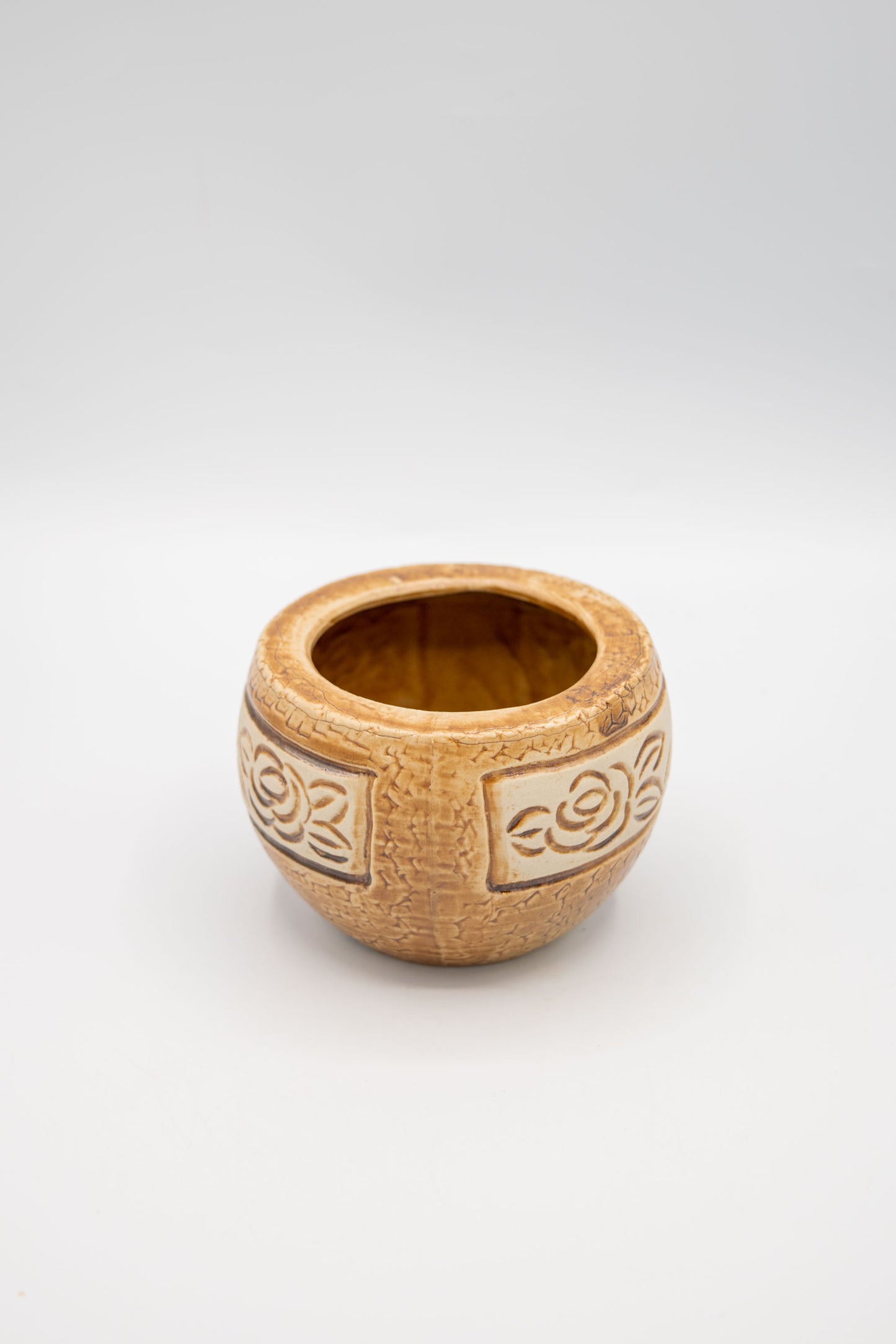 Round Rose Floral Planter