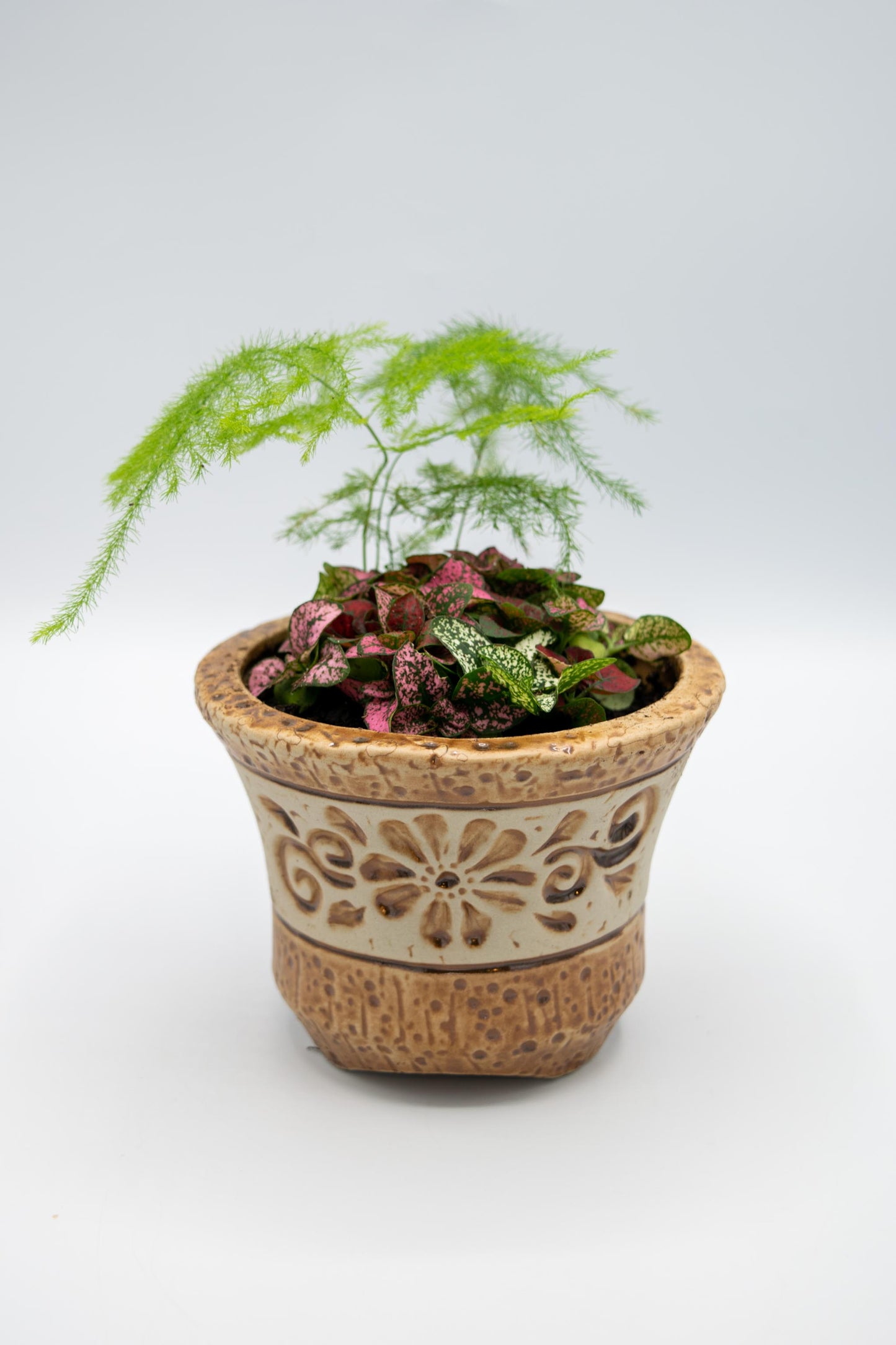 Ceramic Circular Floral Planter Large