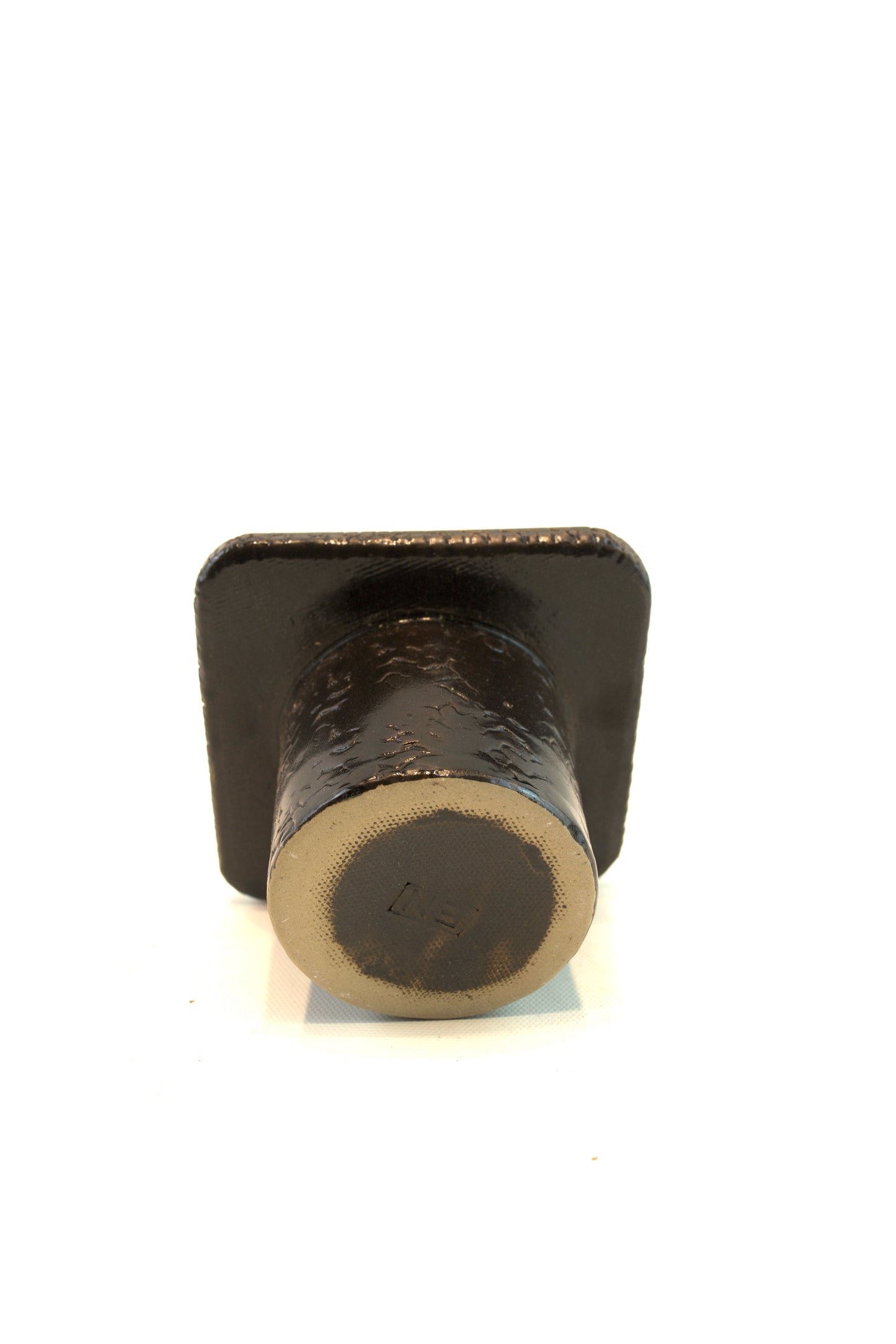 Handmade Ceramic Planter: Lotus & Dragonfly Design - 4.5" Round Pot