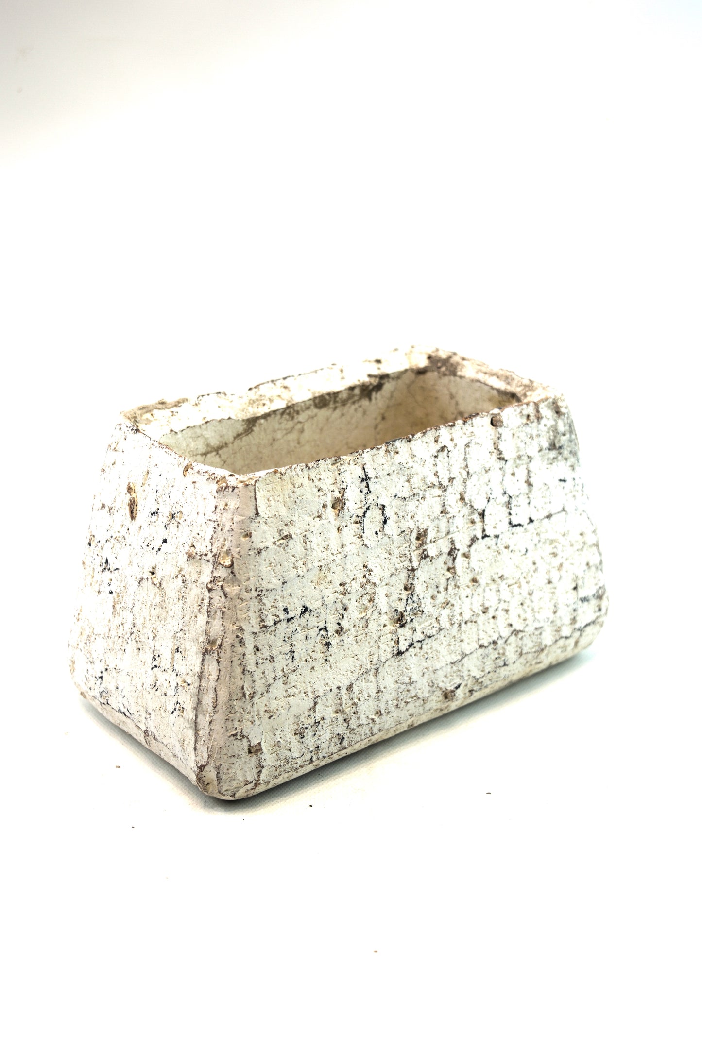 White Rectangle 7" Pot