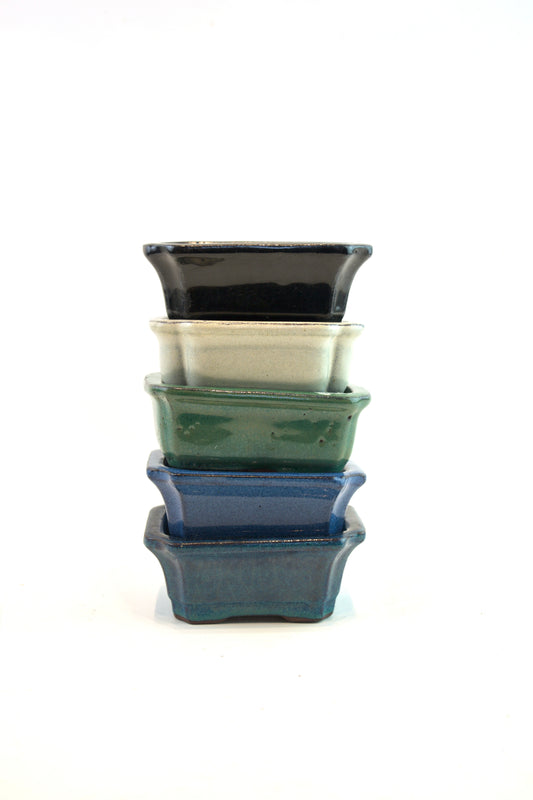 Glazed Bonsai Pot 4"