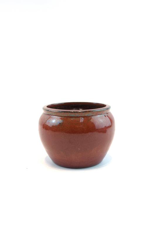 Chinese Red Plain Small Planter