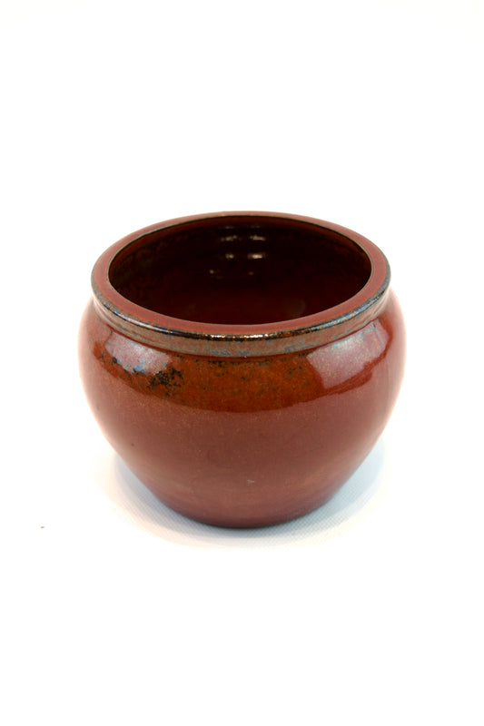 Chinese Red Plain Small Planter