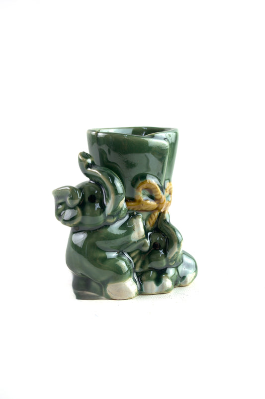 Elephants Green Planter