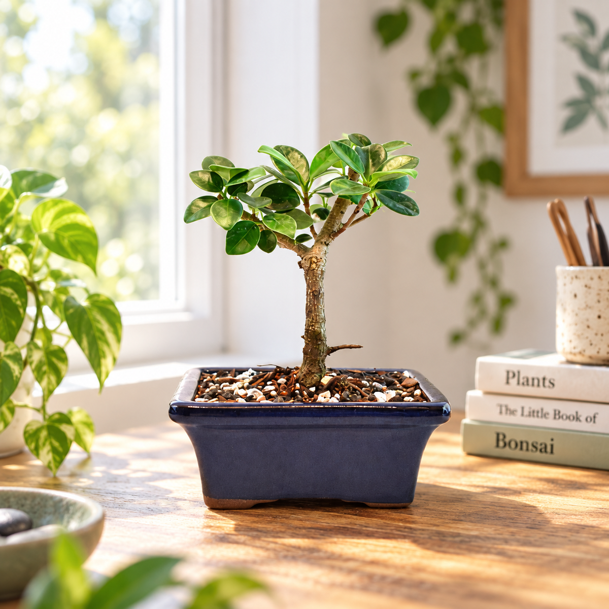 Green Island Ficus Bonsai 5" Pot - One of a Kind Bonsai