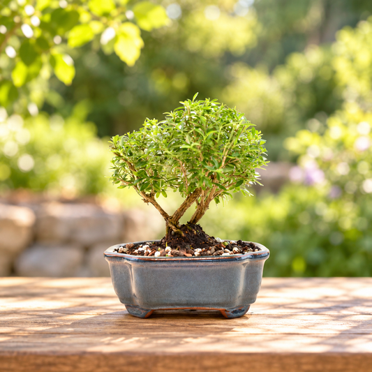 Mount Fuji Serissa Bonsai Ceramic 6" Pot - One of a Kind Bonsai