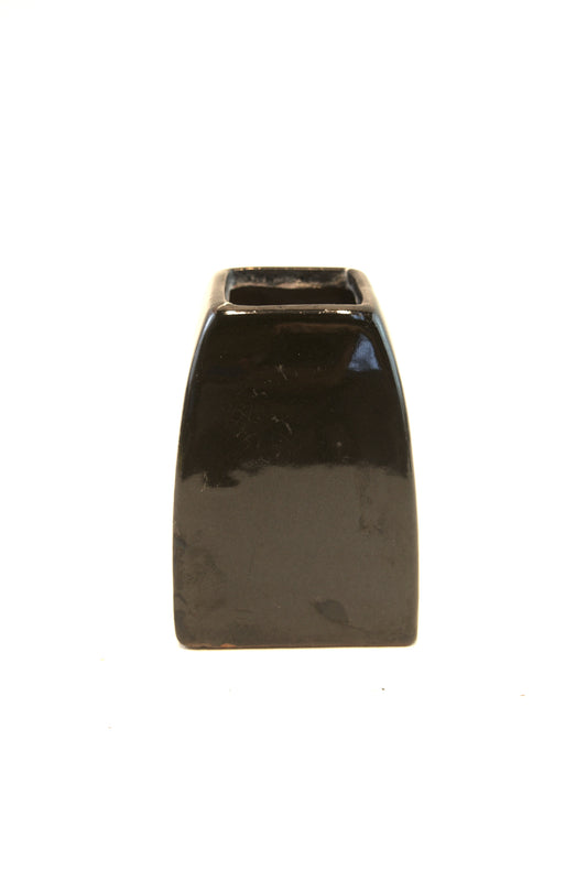 Black 4" Ceramic Planter