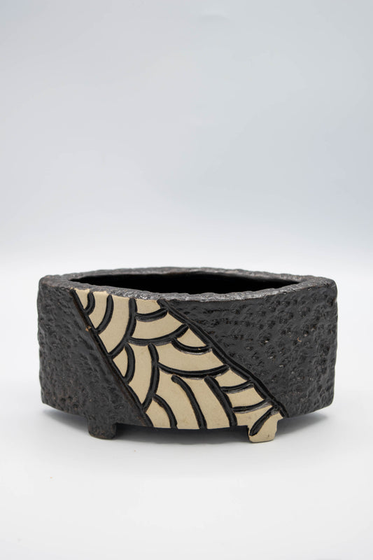 Ceramic Large Fin Mosaic Planter