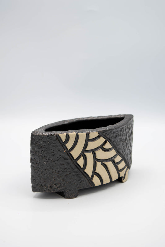 Ceramic Large Fin Mosaic Planter