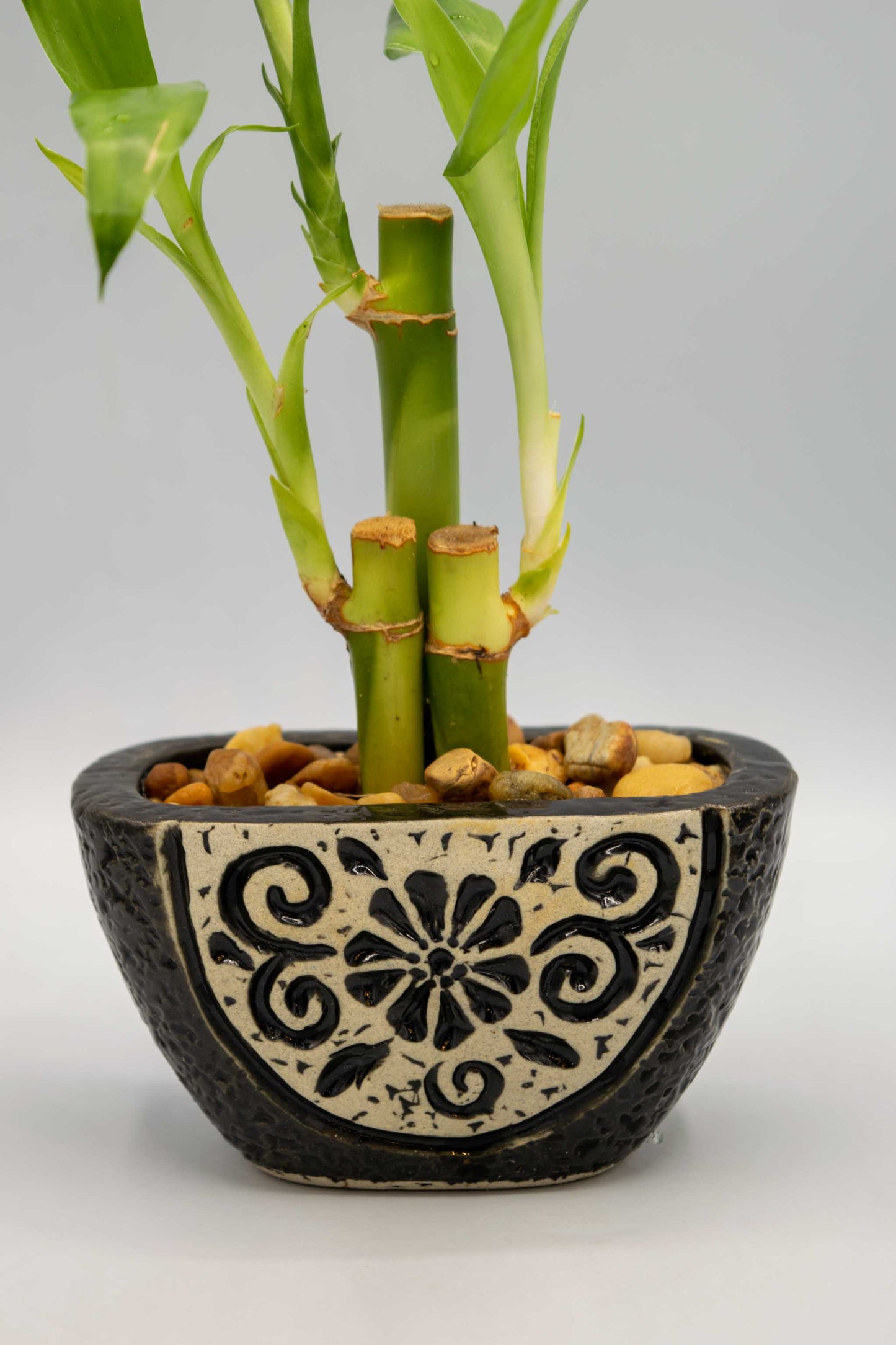 Ceramic Tapered Oval Shaped Floral Planter Small
