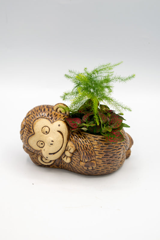 Monkey Bowtie Planter