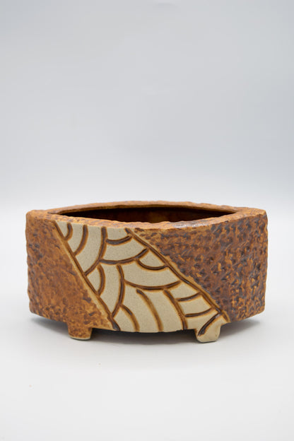 Ceramic Large Fin Mosaic Planter