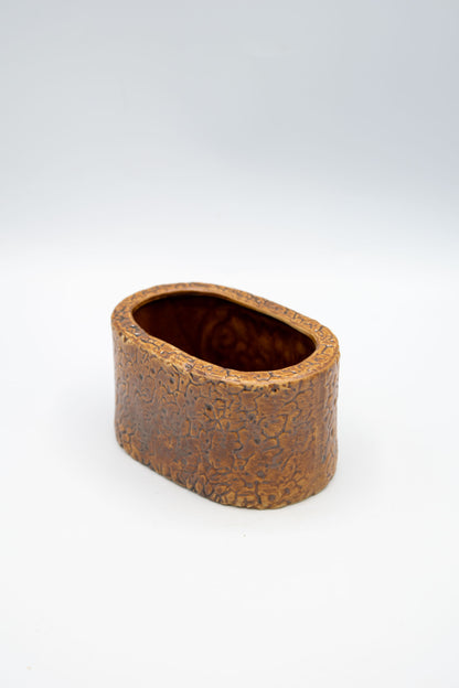 Ceramic Oval Floral Planter