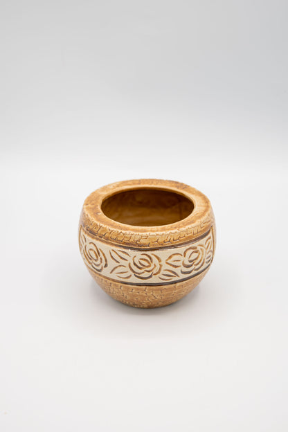 Round Rose Floral Planter