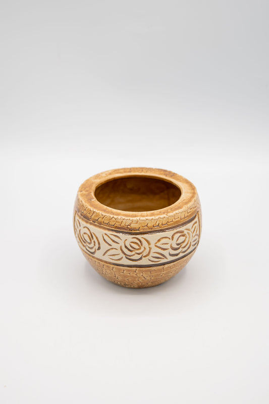 Round Rose Floral Planter
