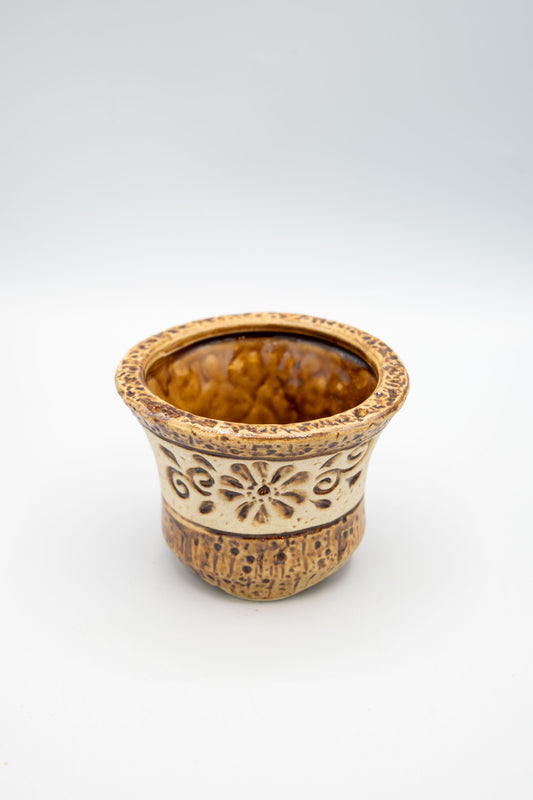 Ceramic Circular Floral Planter Small