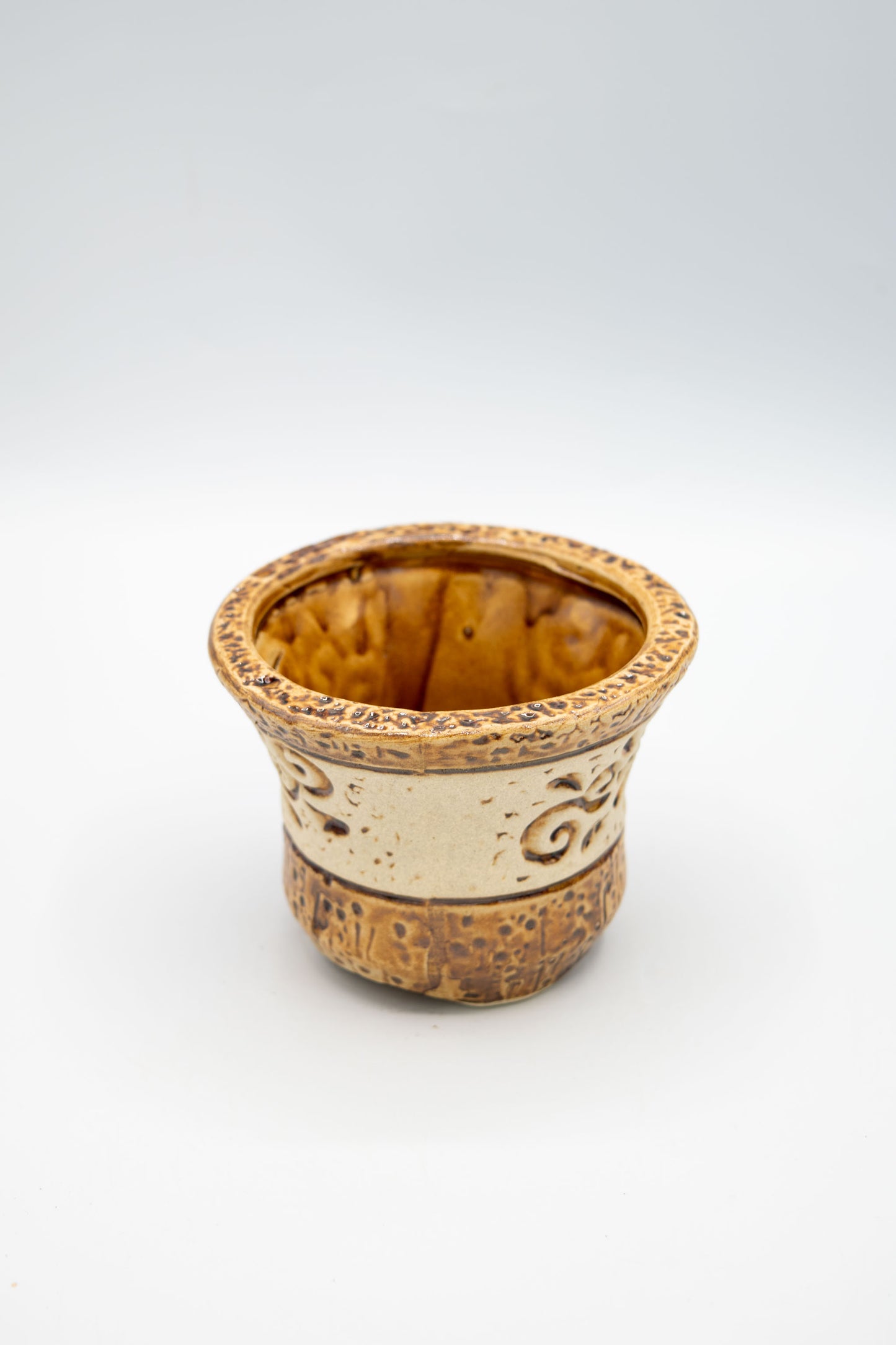 Ceramic Circular Floral Planter Small