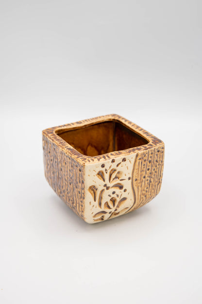 Ceramic Square Shaped Floral Planter