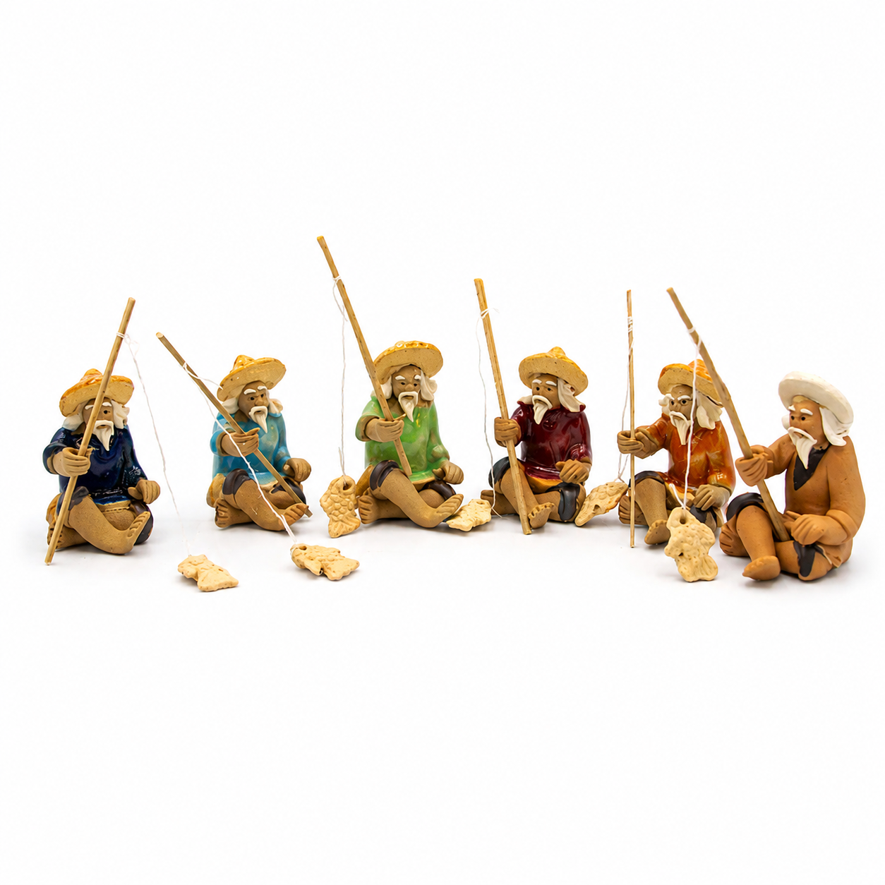 Mini Fisherman Figurine – Bonsai & Fairy Garden Decoration