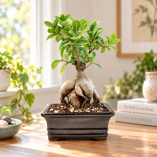 Ginseng Ficus Bonsai 6" Pot - One of a Kind Bonsai